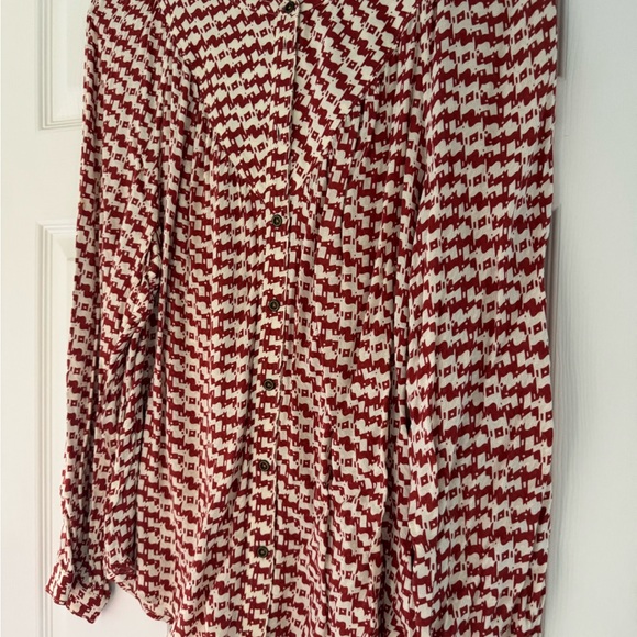 Maeve by Anthropologie Avignon dog print blouse - Picture 2 of 3